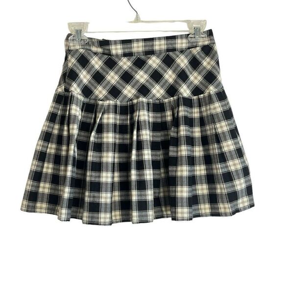 JOLT Womens Straight Hem Plaid Pleated Mini Wrap Skirt Multicolor Size XS - Picture 2 of 14